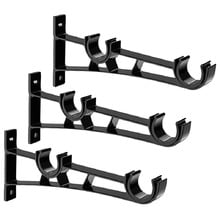 Innov Drape Steel Double Brackets (Set of 3)